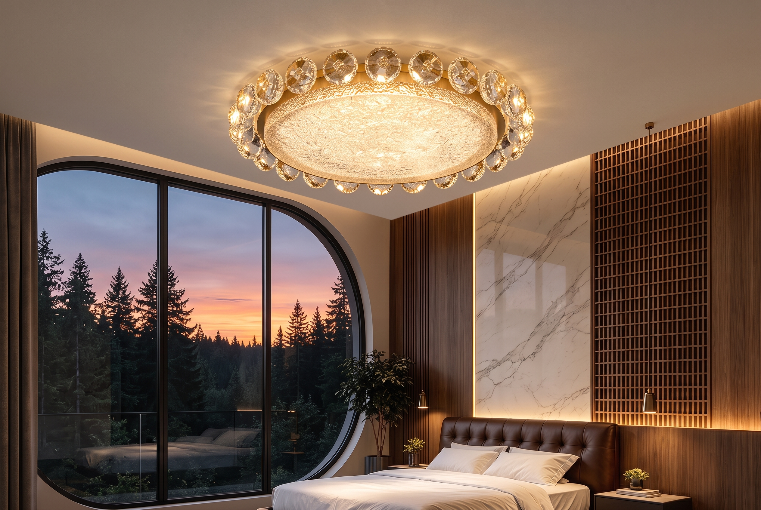 The Halo Ceiling Light, hero room