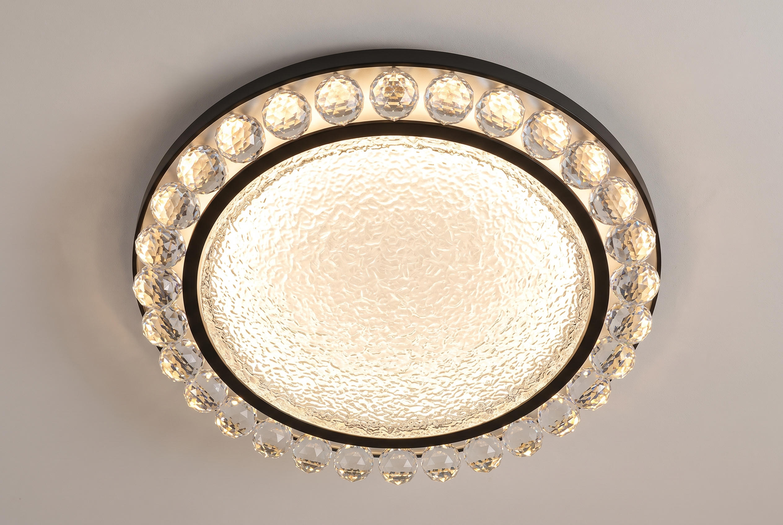 The Halo Ceiling Light, lit