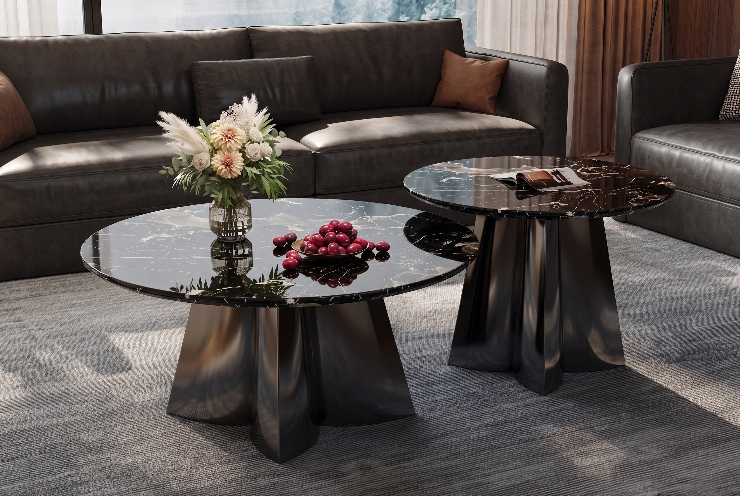 The Cairn Nesting Tables, hero livingroom