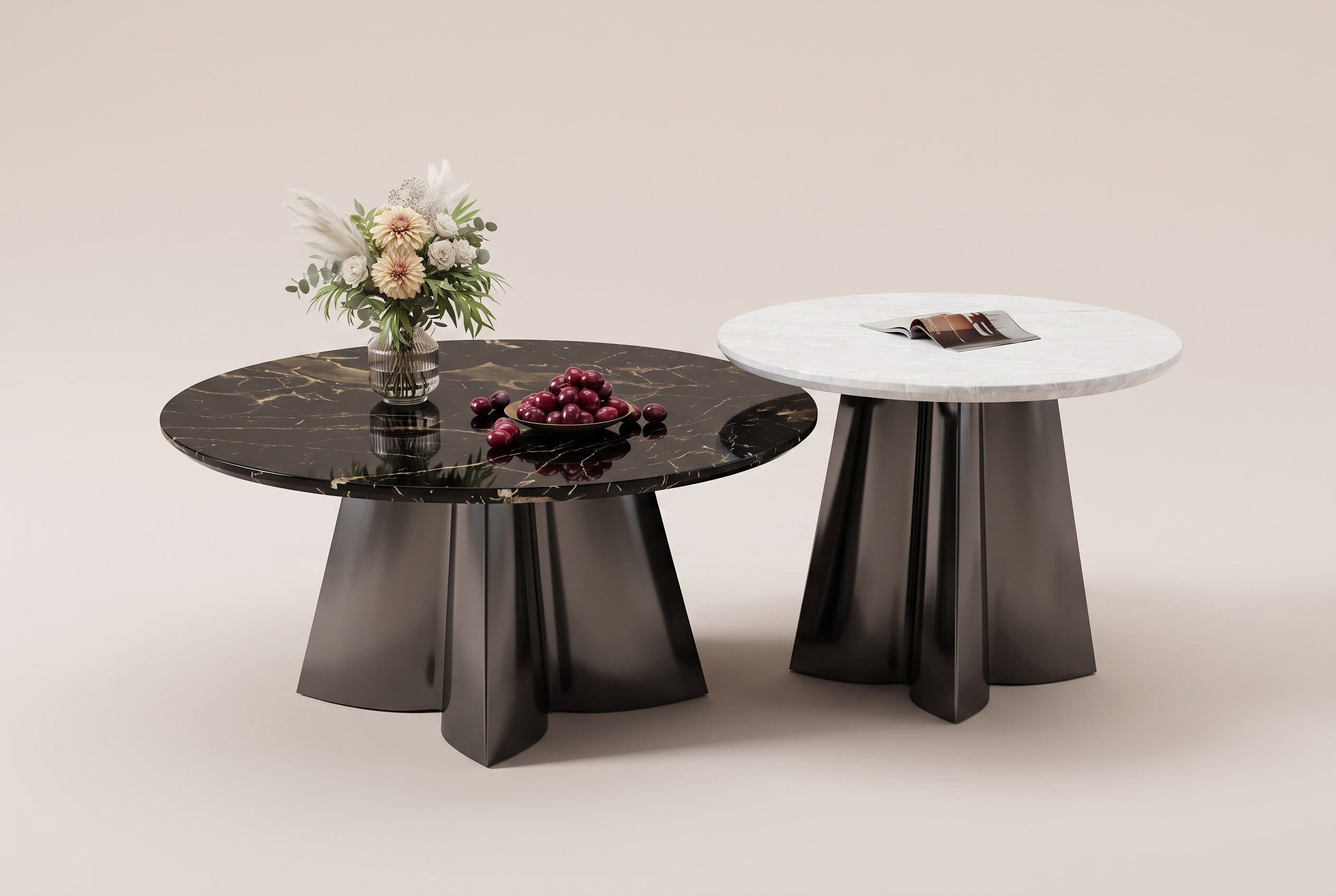 The Cairn Nesting Tables, studio pair