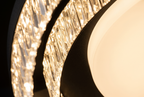 The Solstice Ceiling Light, crystal detail
