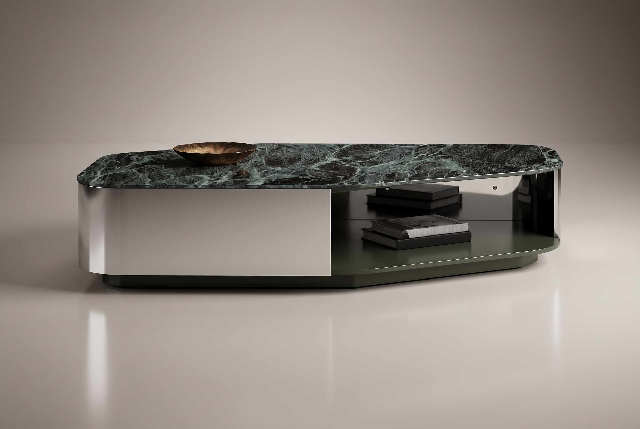 The Verdant Slab Coffee Table, studio full
