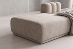The Dune Chaise, greige platform