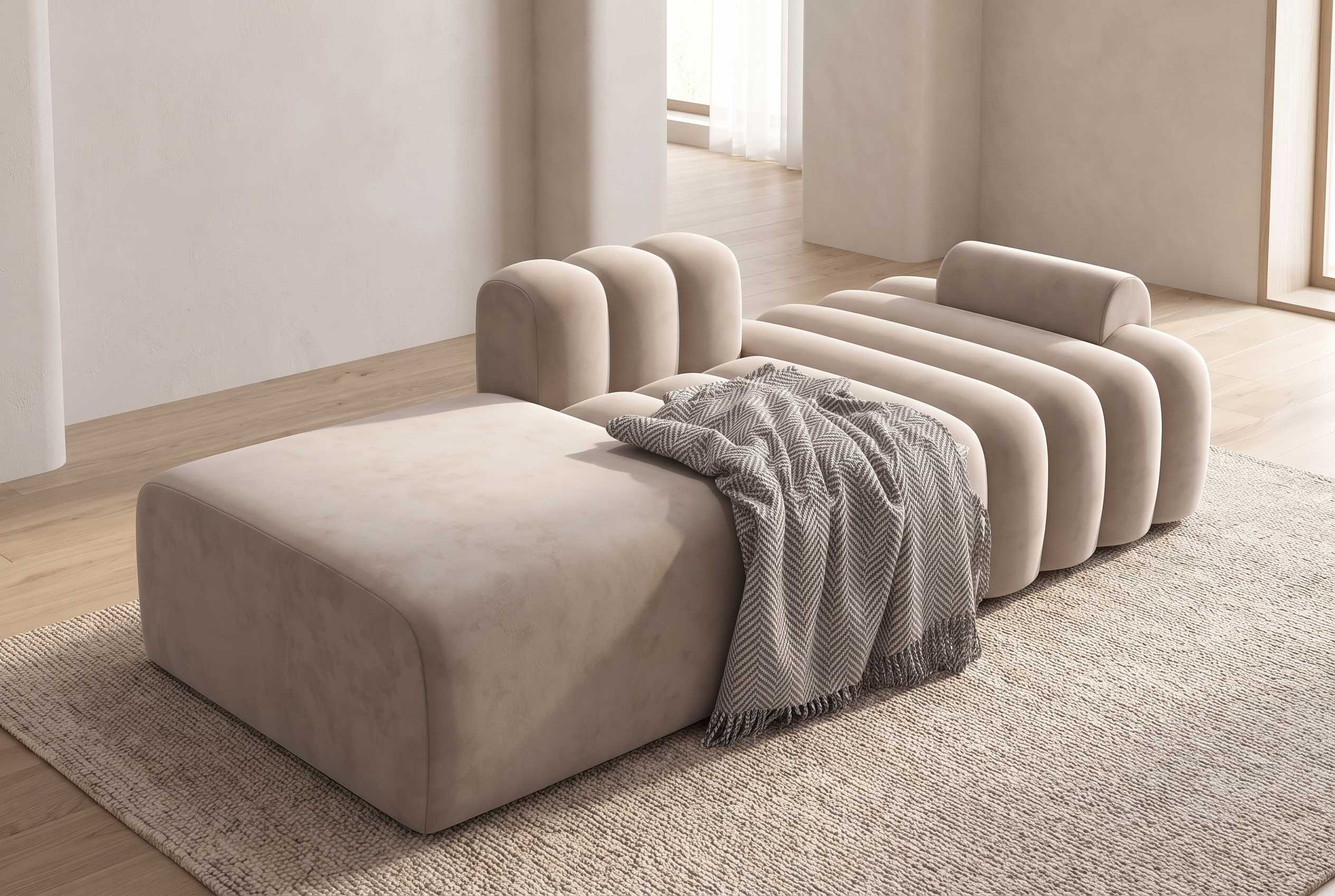 The Dune Chaise, hero livingroom