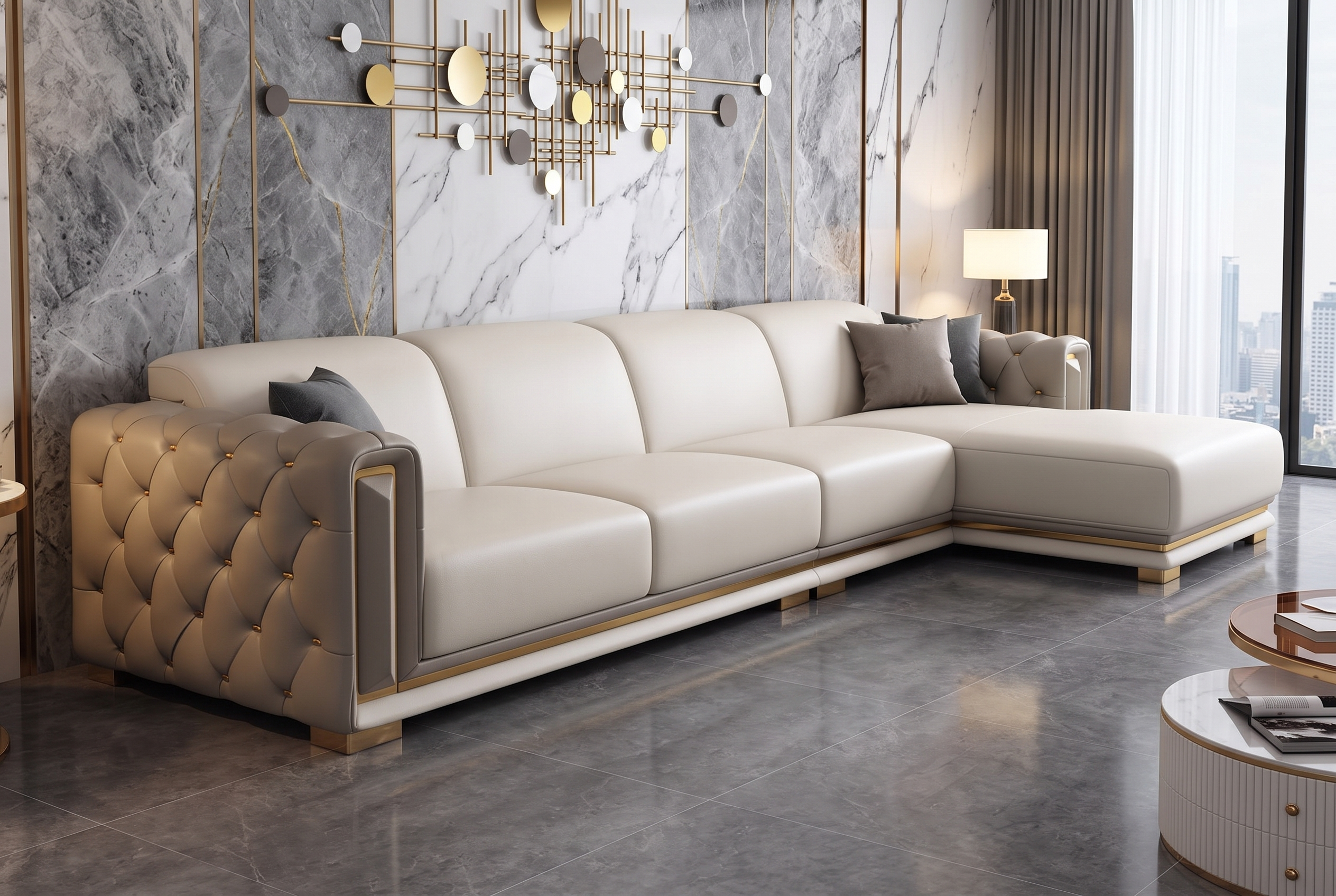 The Palazzo Sofa, sectional chaise