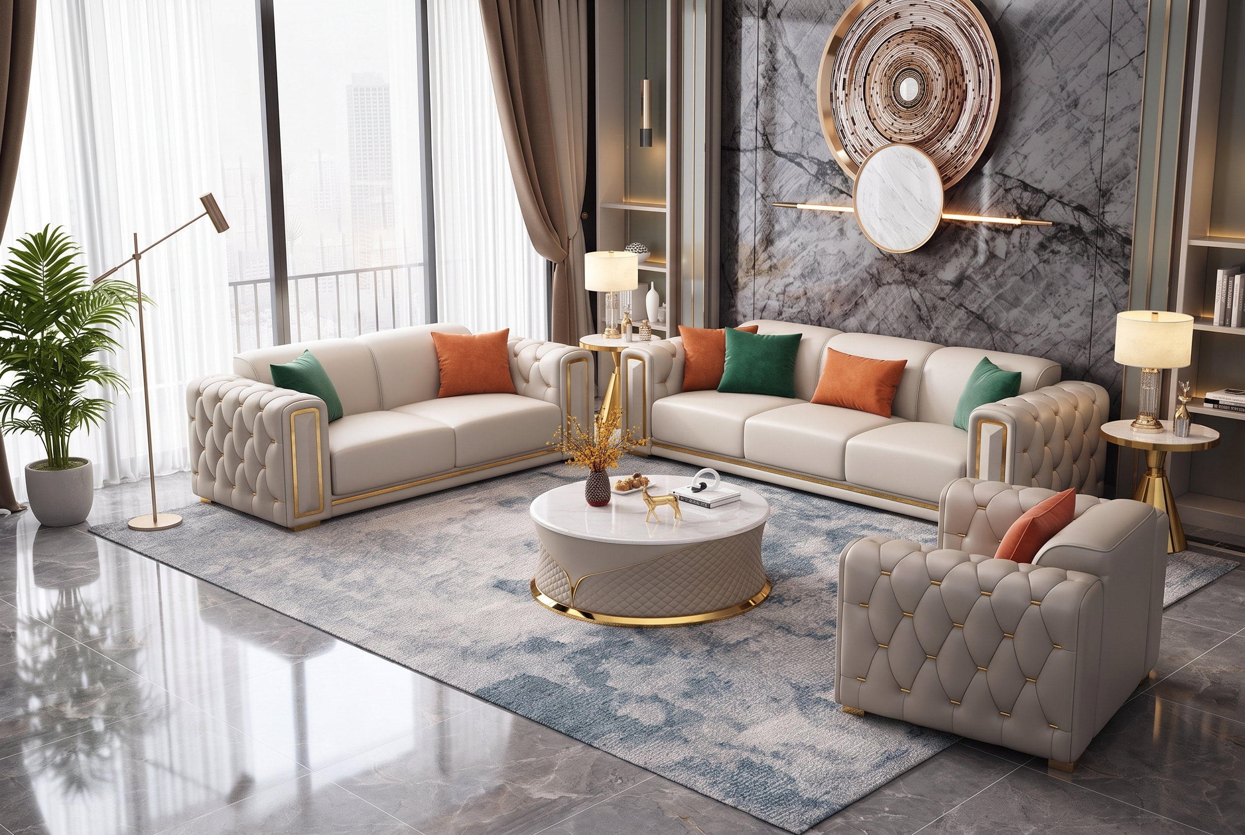 The Palazzo Sofa, lifestyle set