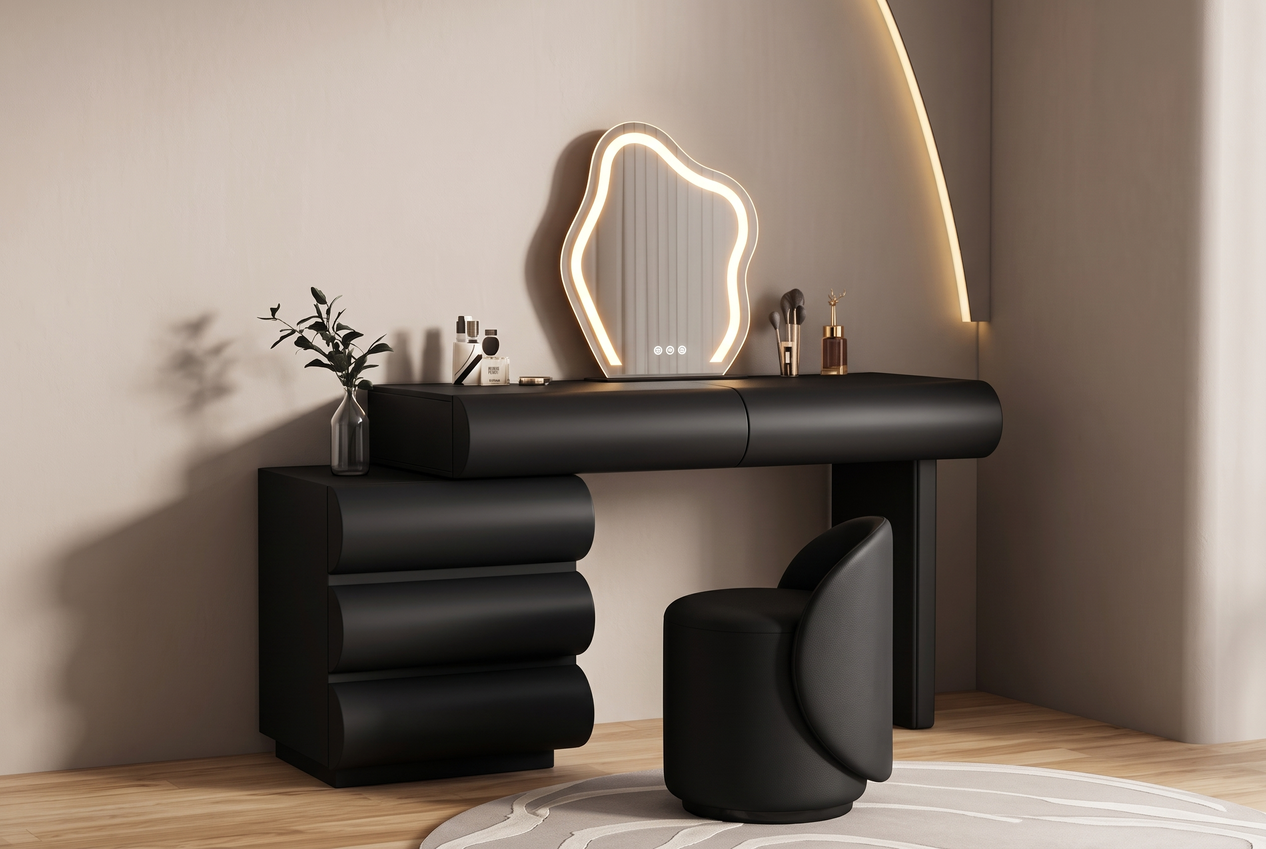 The Cirrus Vanity, colour black