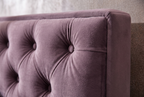 The Damson Bed, tufting detail