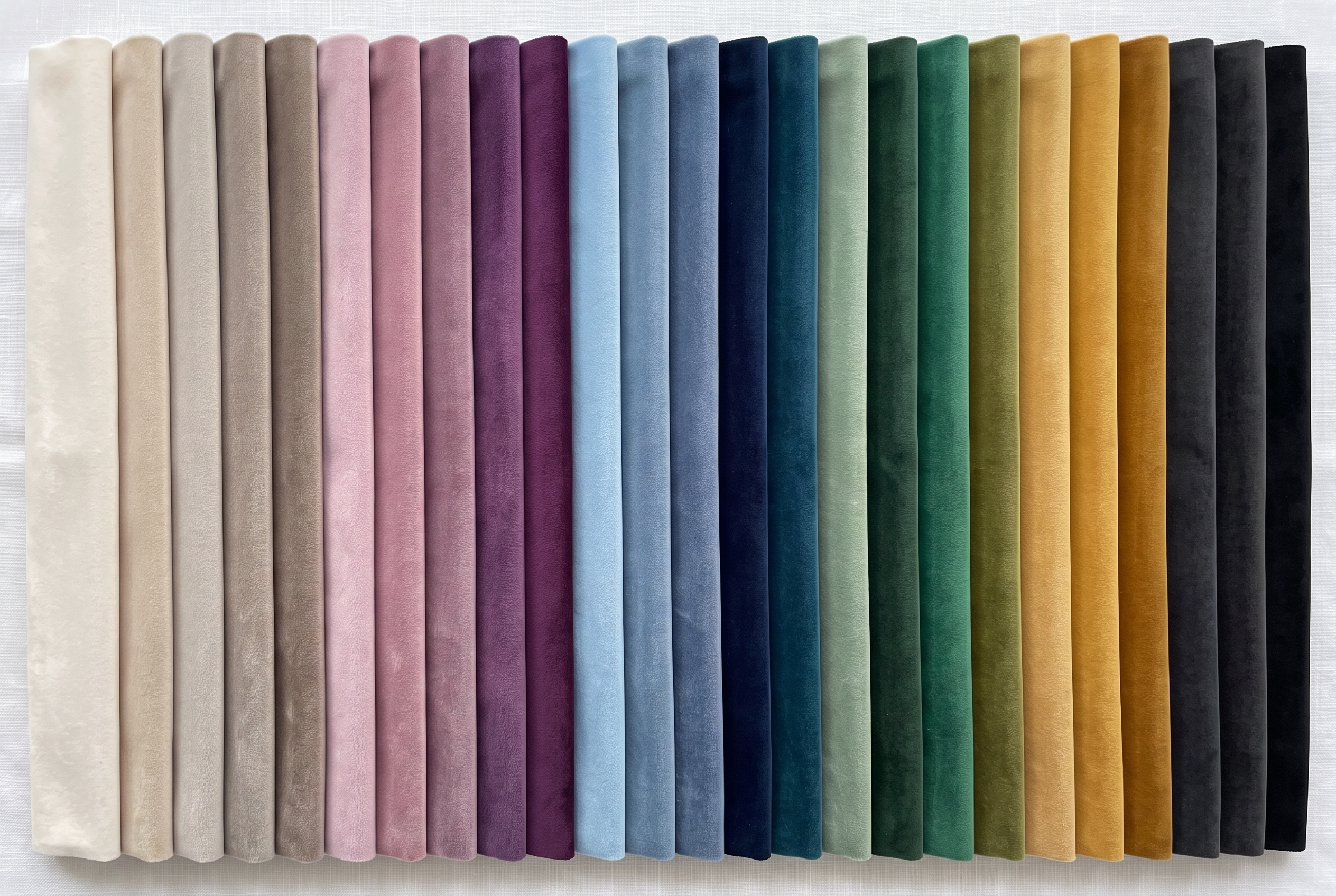 The Damson Bed, colour range