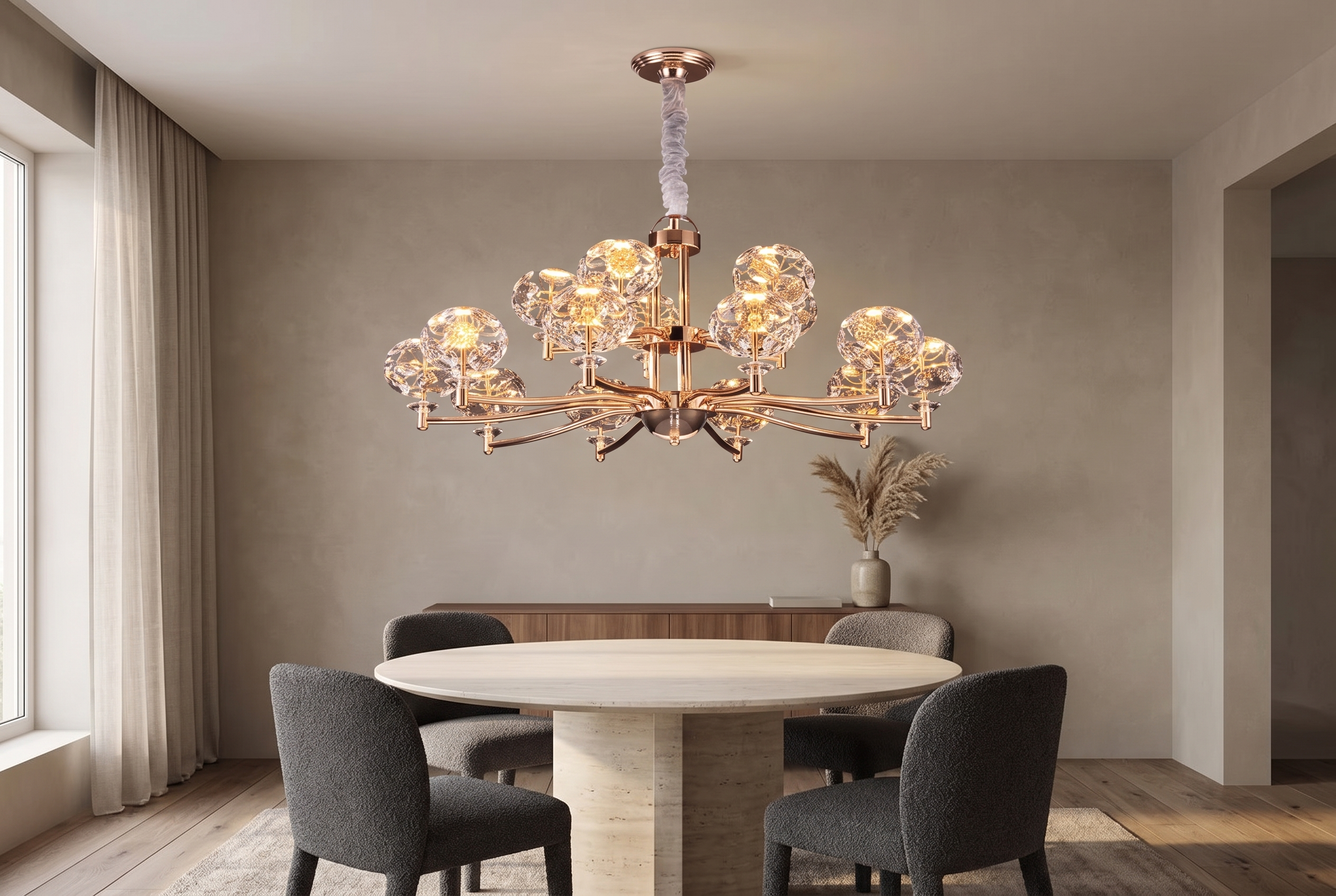 The Boreal Chandelier, lifestyle dining