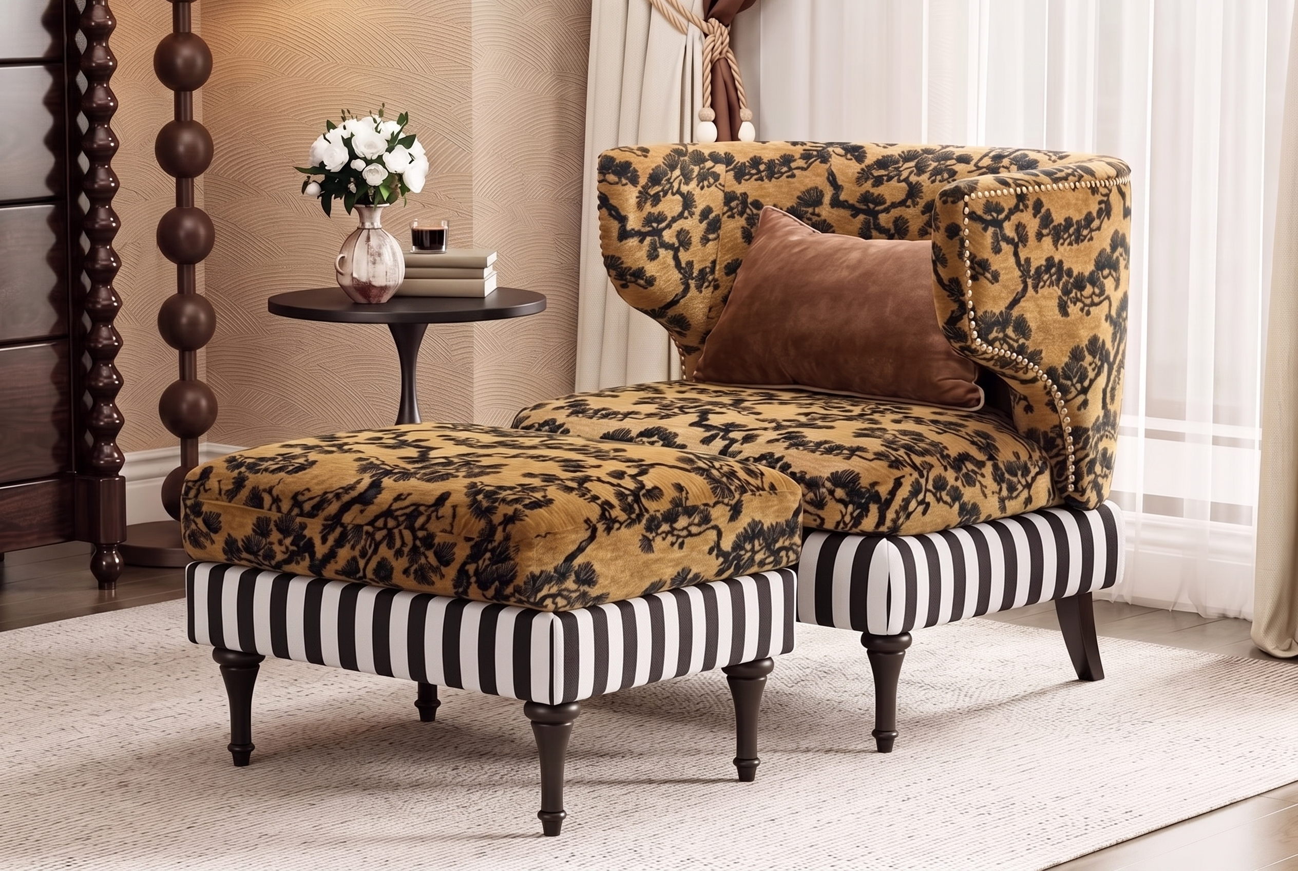 The Bower Lounge Chair, hero livingroom set