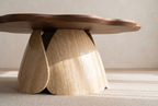 The Peony Coffee Table, pedestal feature
