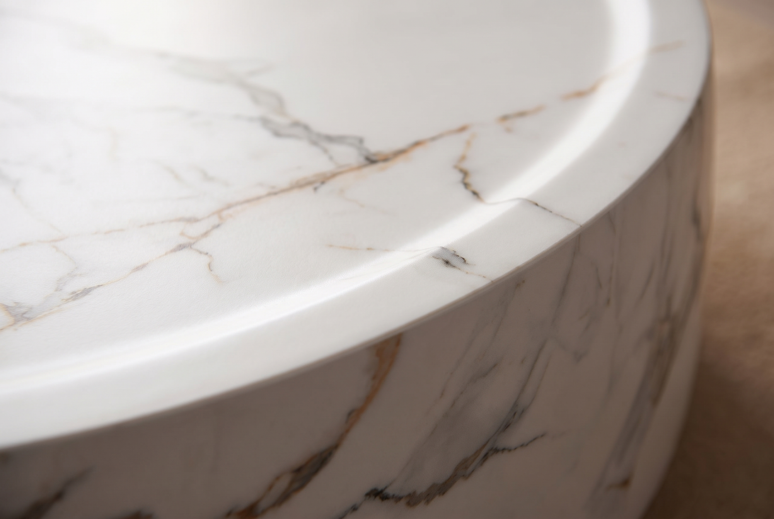 The Capstan Coffee Table, rim detail