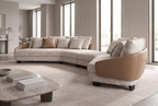The Bight Curved Sectional, lifestyle scale