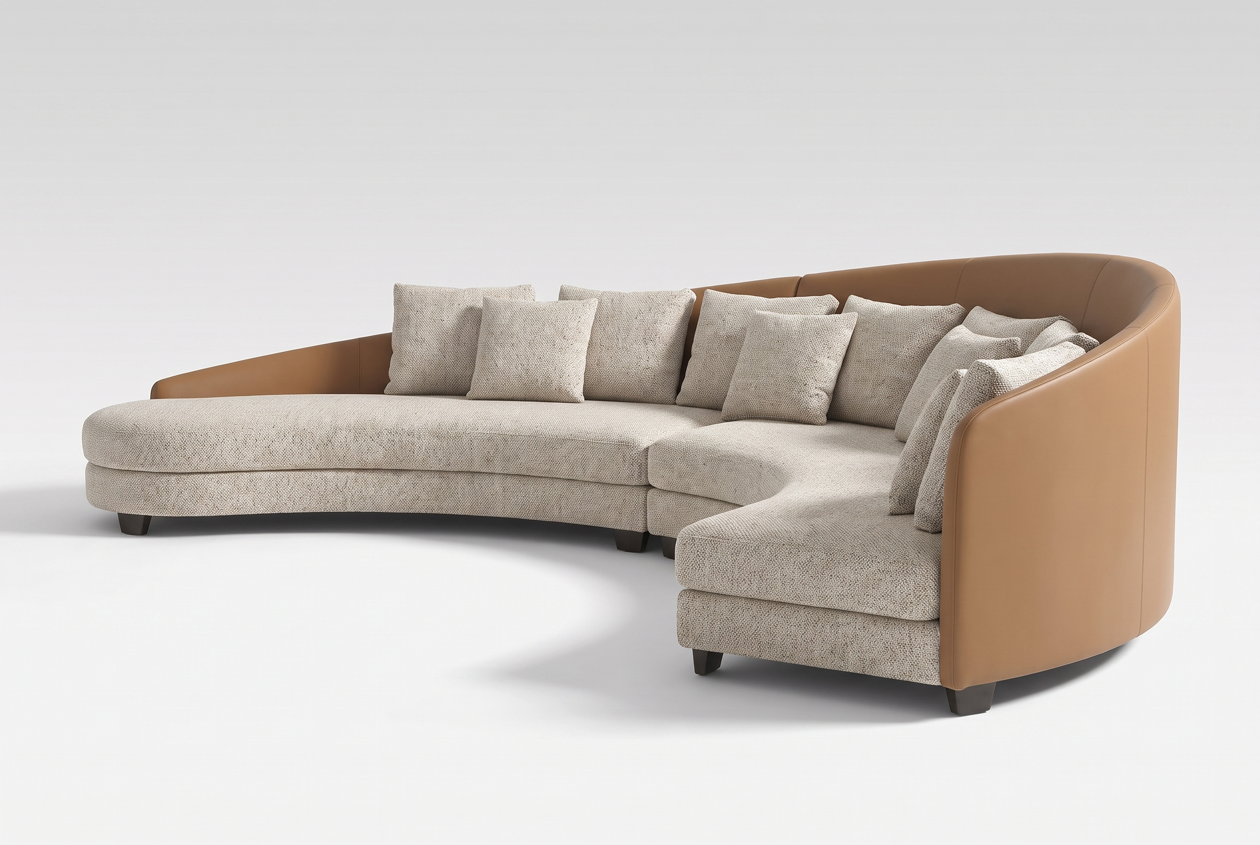 The Bight Curved Sectional, studio full