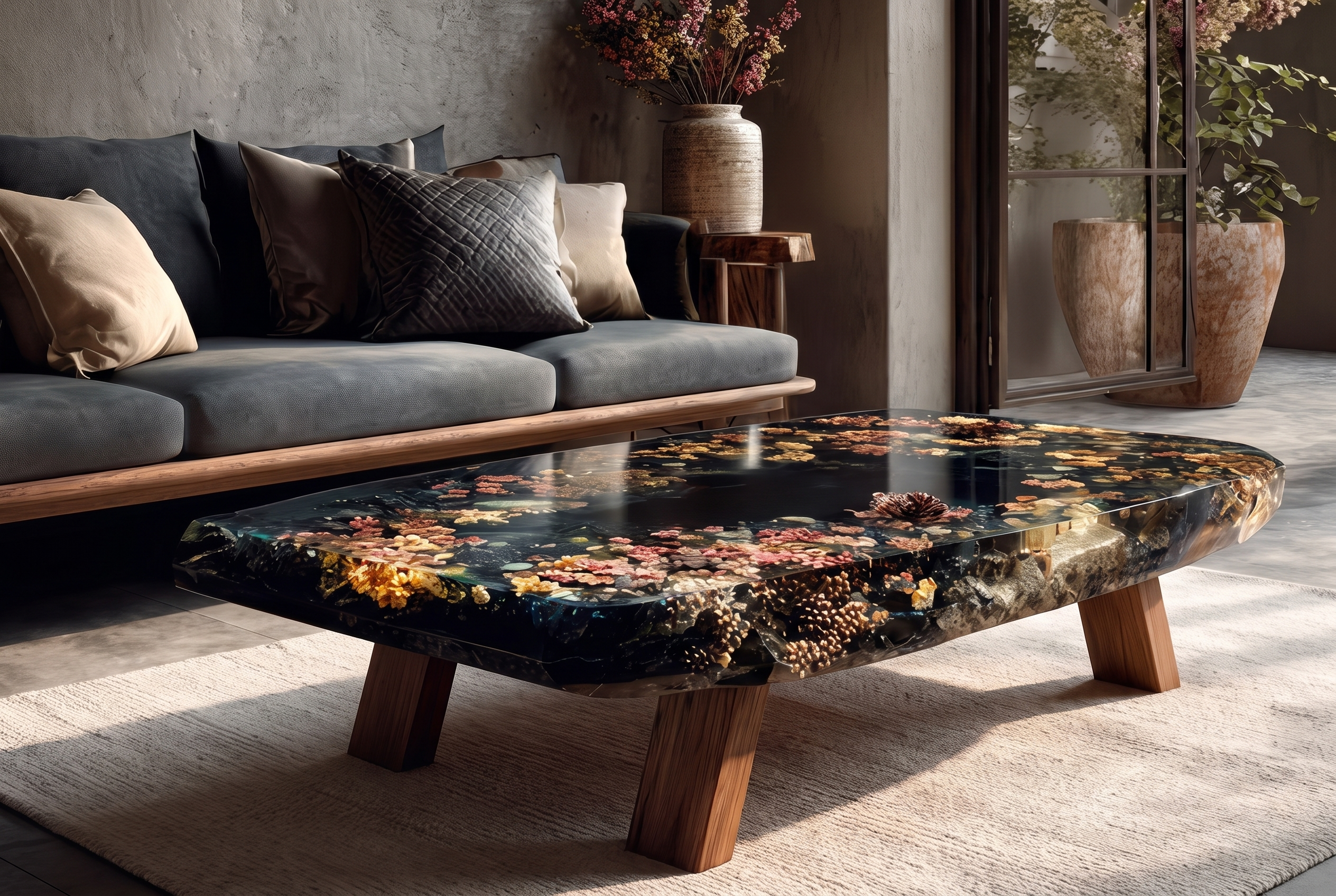 The Herbarium Coffee Table, hero livingroom