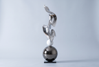 The Updraft Sculpture, colourway silver