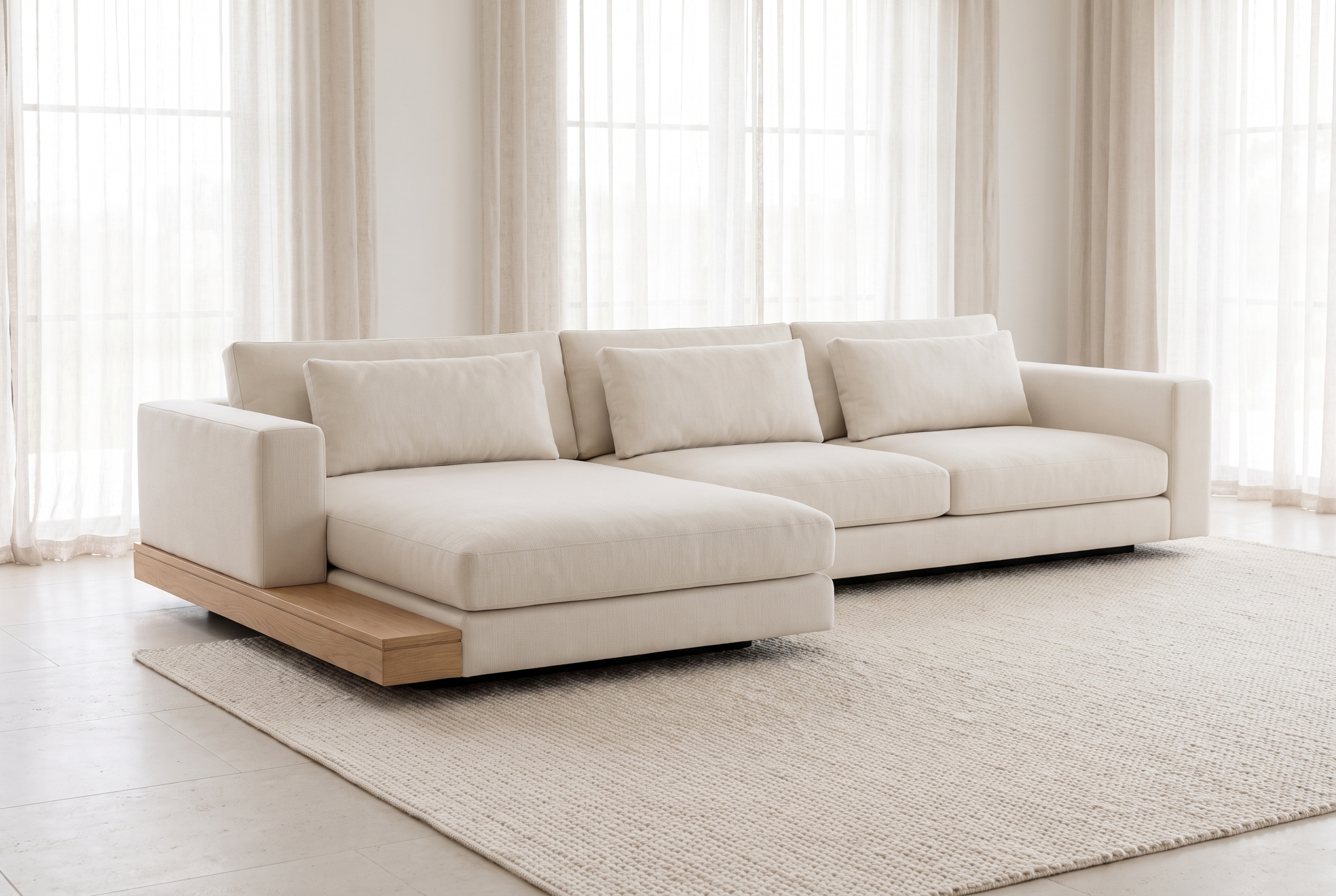 The Esplanade Sofa, colourway ivory