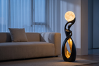 The Pirouette Floor Lamp, lifestyle lit