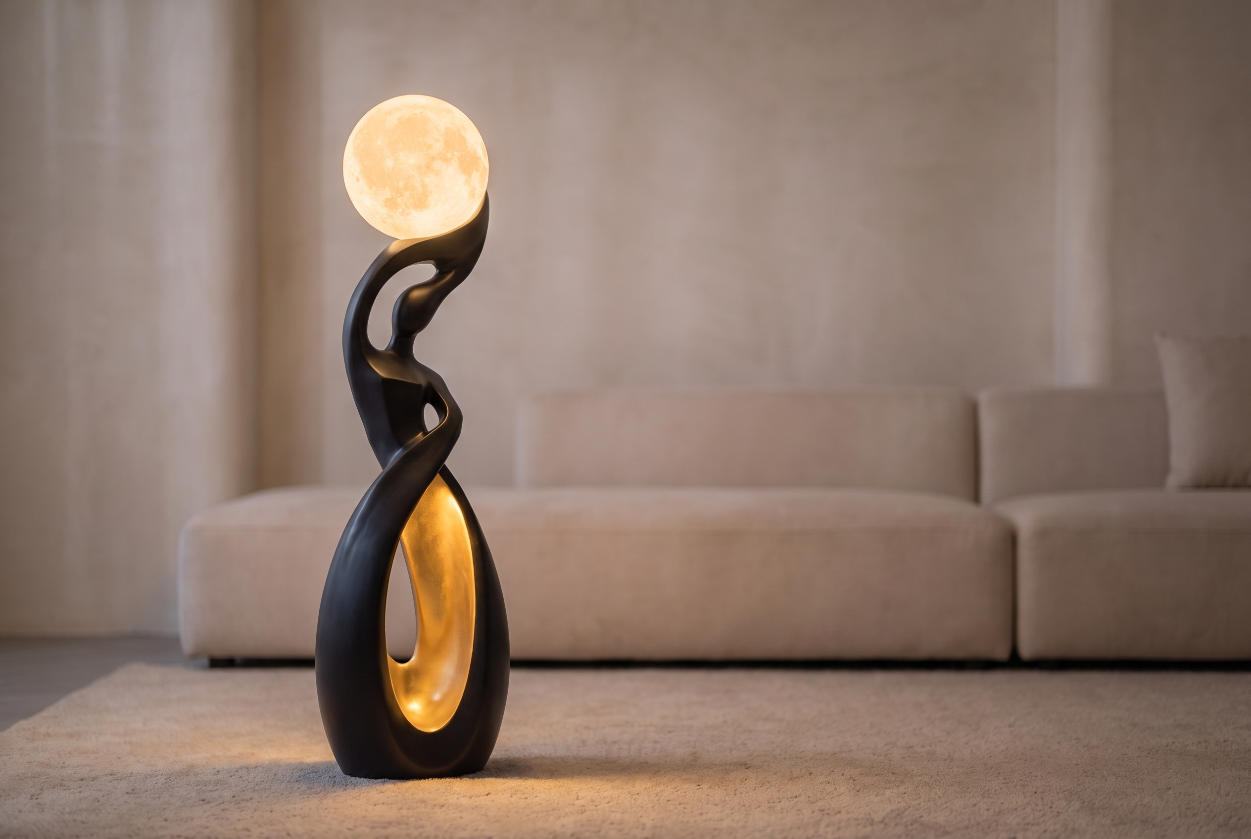 The Pirouette Floor Lamp, hero livingroom