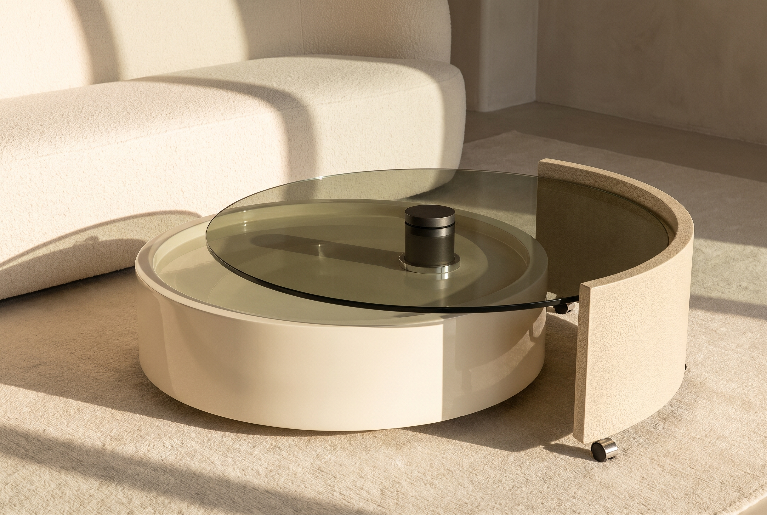 The Astrolabe Coffee Table, hero livingroom closed