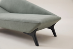 The Kestrel Chaise, open end and leg detail