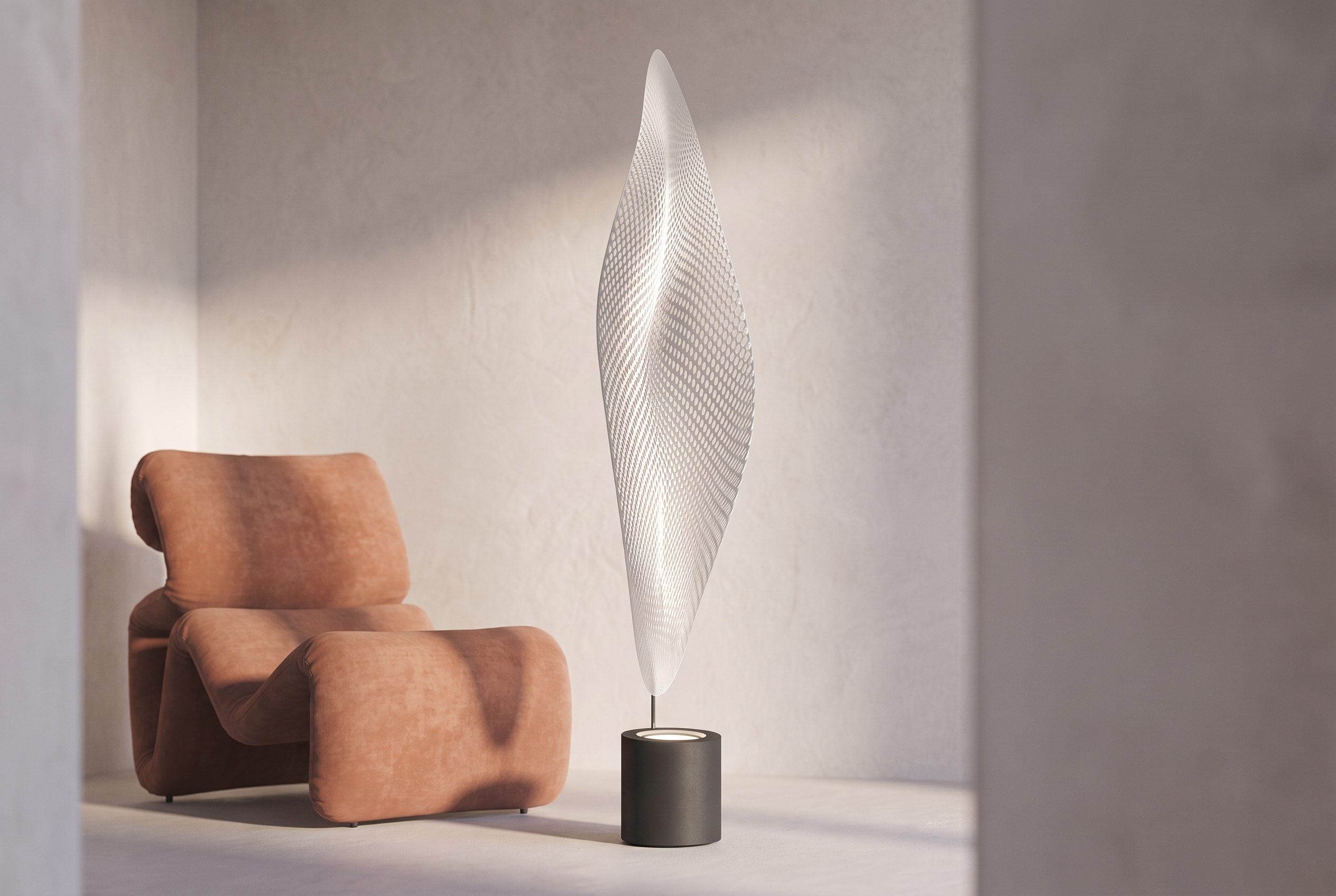 The Gossamer Floor Lamp, hero livingroom