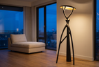 The Espalier Floor Lamp, hero evening
