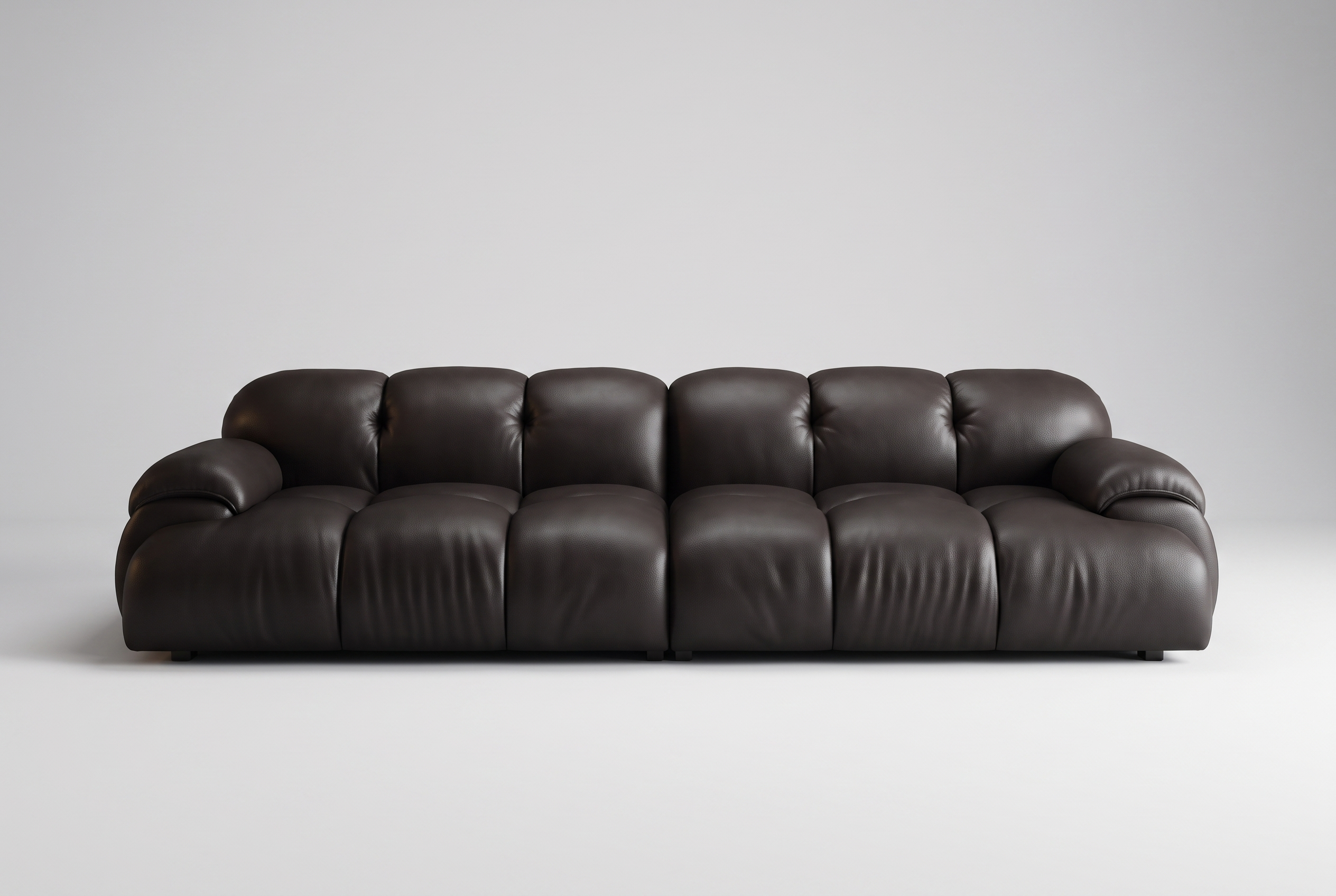 The Bolster Sofa, studio full front near black