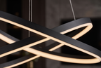 The Zenith Chandelier, ring crossing detail