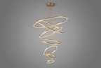 The Zenith Chandelier, colour variant gold