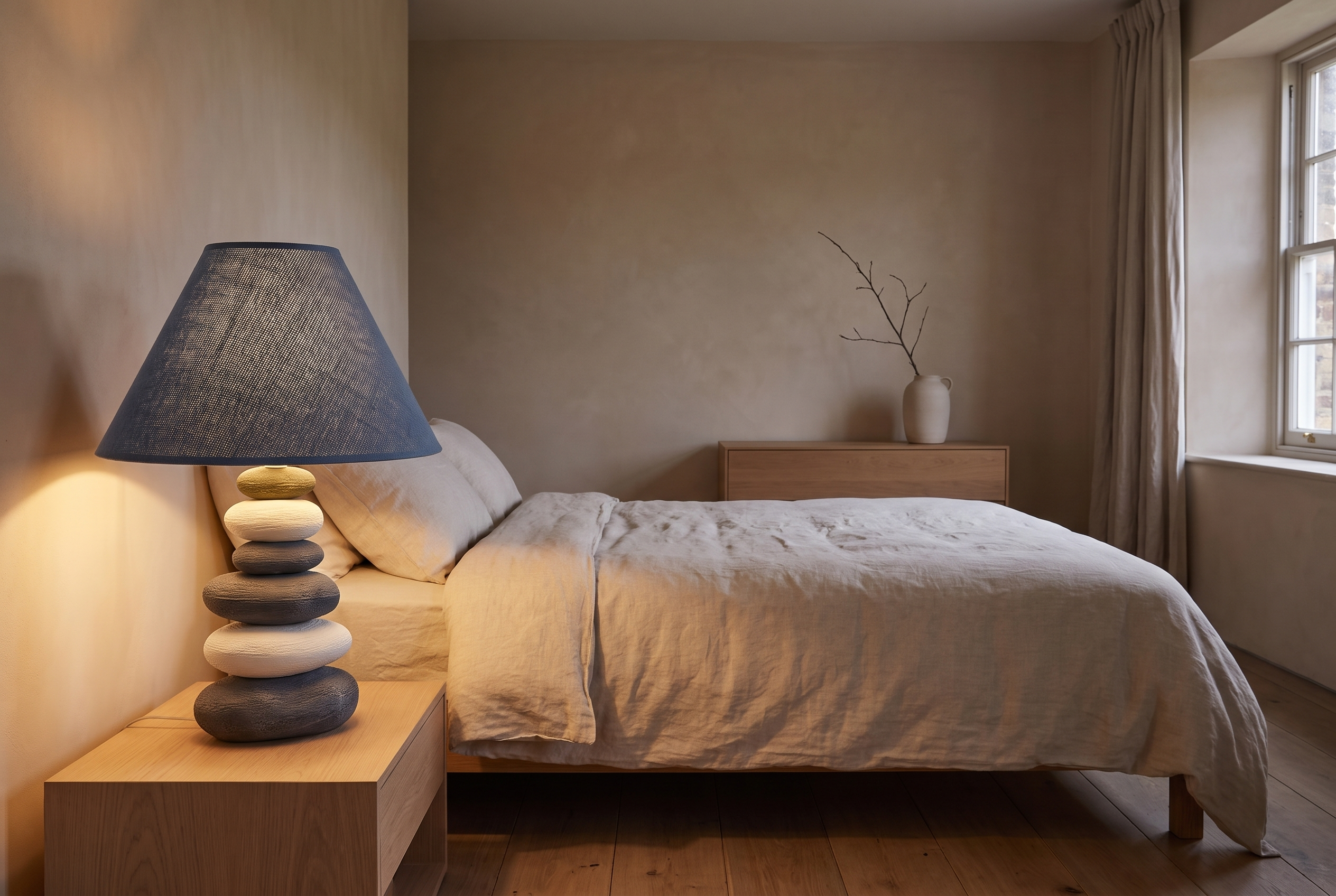 The Equipoise Table Lamp, lifestyle bedroom