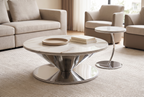 The Saturn Coffee Table, white colourway